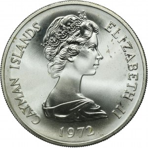 Kajmany, Elżbieta II, 25 Dolarów Ottawa 1972 - Srebrne Gody