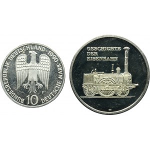 Set, Germany, FRG, 10 Mark and Medal (2 pcs.)