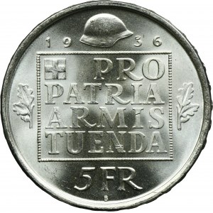 Switzerland, 5 Francs Bern 1939 B - War Bond