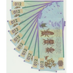 PWPW 012, Bee (2012) - without numerator (10 pieces).