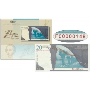 20 złotych 2010 - Fryderyk Chopin - FC 0000148 - niski numer