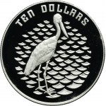 Australia, Elizabeth II, 10 Canberra Dollars 1991 - Jabiru - PIEDFORT
