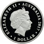 Austrália, Elizabeth II, 1 dolár Perth 2017 P - Svadba