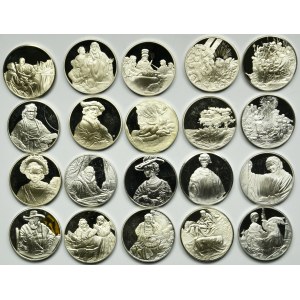 Set, Medals with depictions of Rembrandt's paintings (20 pcs.)