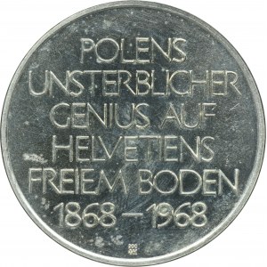 Medal minted in Switzerland for the centenary of the Museum in Rapperswil 1968