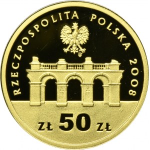 50 złotych 2008 90. Rocznica Odzyskania Niepodległości