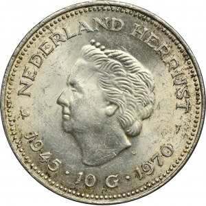 Netherlands, Juliana, 10 Gulden Utrecht 1970