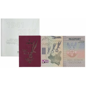 PWPW, paszport testowy Cichociemni z folderem