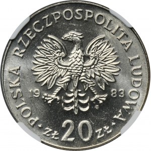 20 złotych 1983 Nowotko - NGC MS65