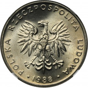 20 złotych 1988 - NGC MS67