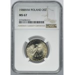 20 złotych 1988 - NGC MS67