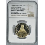 DESTRUKT, 100 złotych 1988 Jadwiga - NGC PF67 ULTRA CAMEO - zdwojony rewers