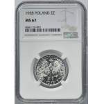 2 gold 1958 Berry - NGC MS67