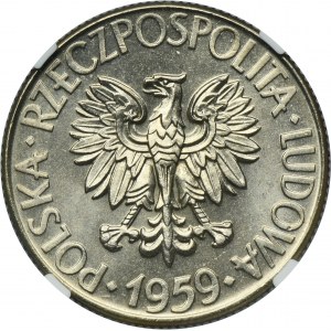 10 złotych 1959 Kościuszko - NGC MS65