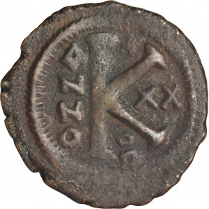 Cesarstwo Bizantyńskie, Justynian I, Pół follisa