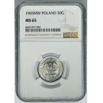 50 groszy 1965 - NGC MS65