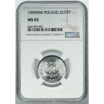 1 złoty 1969 - NGC MS65