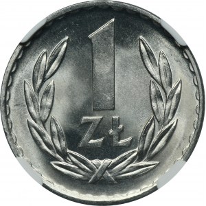 1 złoty 1970 - NGC MS67 - RZADSZY