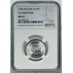 1 gold 1975 - NGC MS67 - without mint mark