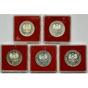 Set, PRL SAMPLE, 100-1,000 zloty 1976-1987 (4 pieces).