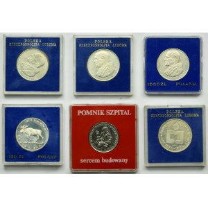 Zestaw, PRL, 100 złotych i 200 złotych 1978-1986 (6 szt.)