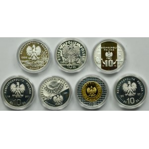 Zestaw, 10 złotych 1997-2006 (7 szt.)
