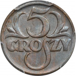5 groszy 1928 - PCGS MS63 BN