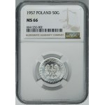 50 pennies 1957 - NGC MS66