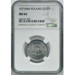 1 złoty 1971 - NGC MS64