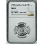 1 złoty 1977 - NGC MS64