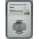 1 złoty 1977 - NGC MS66