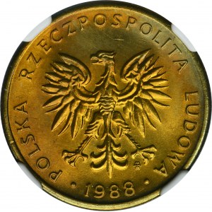 5 złotych 1988 - NGC MS66