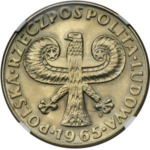10 zlatých 1965 Veľký stĺp - NGC MS64