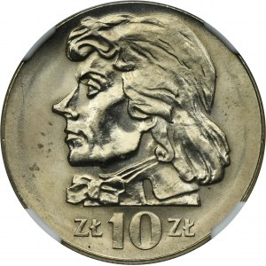 10 złotych 1972 Kościuszko - NGC MS64