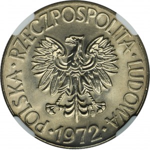10 złotych 1972 Kościuszko - NGC MS64