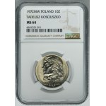 10 złotych 1972 Kościuszko - NGC MS64