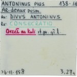Römisches Reich, Antoninus Pius, Posthumer Denar