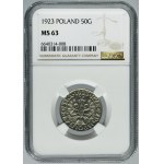 50 groszy 1923 - NGC MS63