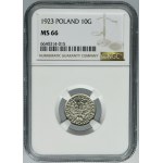 10 pennies 1923 - NGC MS66