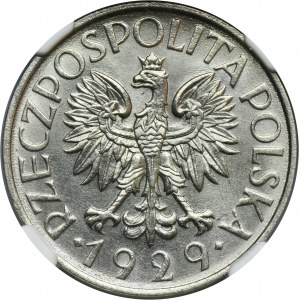 1 złoty 1929 - NGC MS65 - PIĘKNY