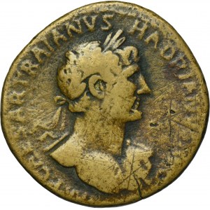 Roman Imperial, Hadrian, Sestertius - RARE