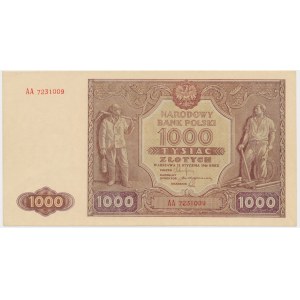 1,000 zloty 1946 - AA -.