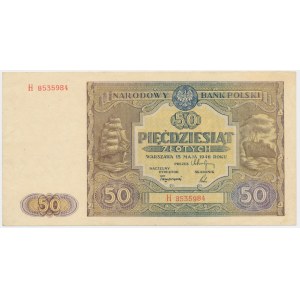 50 zloty 1946 - H -.