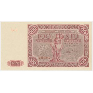 100 zloty 1947 - D -.