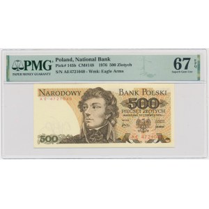 500 Gold 1976 - AE - PMG 67 - SEHR RAR