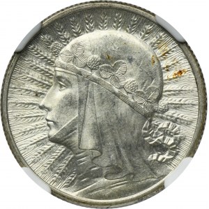 Głowa Kobiety, 2 złote 1934 - NGC MS62 - ŁADNA