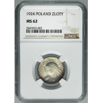 Kobieta i kłosy, 1 złoty Paryż 1924 - NGC MS62