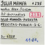Roman Imperial, Julia Mamea, Dupondius