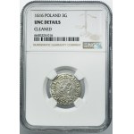 Zygmunt III Waza, 3 Krucierze Kraków 1616 - NGC UNC DETAILS