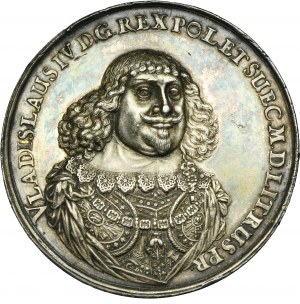 Ladislaus IV Vasa, Wedding Medal with Marie Louise Gonzaga 1646 - RARE